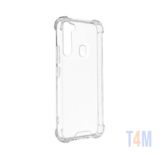 Capa de Silicone com Cantos Duras para Samsung Galaxy A21 Transparente